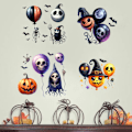 Pikkukuva 4 / 5: 2024 Halloween-kummituskurpitsapääilmapallo olohuoneen seinätarrat G