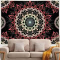 210 x 150 cm Mandala Väggbonad, Mandala Tyg Väggbonad,