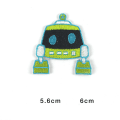 Miniatyrbild 5 av 5: 15 st Robot Strykjärnslappar Sy-på-märken för Kläder T-shirt Jeans Jacka S
