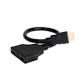 Miniatyrbillede 5 af 5: HDMI 1 han stik til dobbelt HDMI 2 hun Y splitter kabel adapter