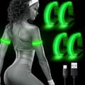 4 st reflekterande LED-armband USB-laddningsbart armband Armband Sa