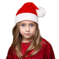 Pikkukuva 1 / 4: Joulupukki-pipo neulottu villapipo (lapsille) (children)