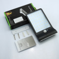 Miniatyrbilde 4 av 5: Svart Solcellelampe Utendørs 48 LED Bevegelsessensor Lys C