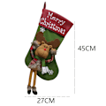 Miniatyrbild 5 av 5: 3 st julstrumpor, stora julstrumpor, julklappspåse, älg, snögubbe, tomtefigur, godispåse Chris P