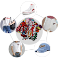 Miniatyrbillede 5 af 5: Stryge-på patch, 26 stk. patch-klistermærke, sy-på applikation broderi Se I
