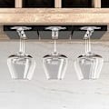 Miniatyrbillede 5 af 5: (Sort) 2 stk. hængende vinglasstativ, hængende glasholder, W