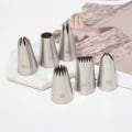 Miniatyrbillede 4 af 5: Konditorsprøjte Dyser, 6 Styk Sprøjtepose Rustfrit Stål Dekoration A