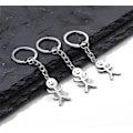Miniatyrbillede 2 af 5: 1 stk Sjov Smiley Face Figur Keychain Tegn Sprog Finger Cu I