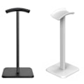 Miniatyrbilde 3 av 5: Hodemontert hodetelefonstativ svart, aluminiums skrivebordsstativ for headset