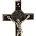 Pikkukuva 2 / 5: Pronssiristi Ristipatsas Jeesus Kristus Ristillä Autoon, Kotiin, Kapppeliin