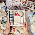 Pikkukuva 1 / 4: Matkailuaiheinen Scrapbooking-setti, Journaling-tarvikkeet, Junk Journal -setti, jossa on Washi-teippiä, tarroja, A6-muistiinpano