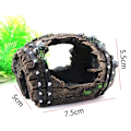 Miniatyrbillede 5 af 5: 2 stk. Akvarie Ornament Udsigt over Rocky Cave Form med Grønt Græs