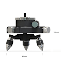 Miniatyrbillede 3 af 5: Laser Niveau Stativ Adapter - 360° Justerbar Drejelig Base
