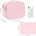 Miniatyrbillede 3 af 5: (Pink) 1 stk. Rejse Make-up og Smykke Taske Rejsearrangør med Make-up Pung, Make-up Organizer og Co