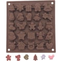 Miniatyrbillede 1 af 5: Julechokoladeform, 1 stk. Juleformet silikoneform til slik, kageform