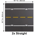 Miniatyrbillede 2 af 2: 2X lige vej klassiske byggeklodser baseplader kompatibel med wi