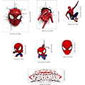Pikkukuva 5 / 5: Spider-Man 3D -seinätarra, lasten ja poikien 3D -hämähäkkiseinätarrat ja tarrat, makuuhuone, olohuone, h