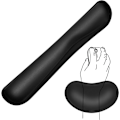 Miniatyrbillede 1 af 5: Upgrade Enlarge Gel Memory Foam Set Keyboard Wrist Rest Pad, Mous