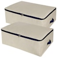 Miniatyrbillede 5 af 5: Vaskbar Canvas Opbevaringspose til Skab, Jumbo Opbevaringspose til Tøj/Trøjer/Dyner/Sengelinned/Tæpper/Puder/Tæpper osv P