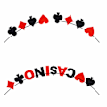 Pikkukuva 3 / 5: 2 kpl kasinobanneria pokeripelibannereita kasinobileiden koristeita