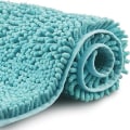 Miniatyrbild 1 av 5: Chenille Mikrofiber Shag Halkskyddad Badmatta 35X60cm, Maskintvättbar