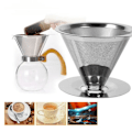 Miniatyrbillede 2 af 5: Kaffe filter kop 300 mesh, rustfrit stål mesh filter kop (S)