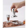 Miniatyrbild 3 av 4: Basdiameter: 53 mm - Höjd: 85 mm - Kaffetamper i rostfritt stål