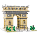 Miniatyrbillede 1 af 4: Byggesæt, Arc De Triomphe Arkitekturmodel Blokke Ki