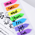 Miniatyrbilde 3 av 5: 2800 Stykker 20 Sett Fargerike Sticky Notes i 7 Farger Sideindeks E