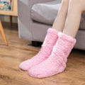 Miniatyrbillede 3 af 5: 1 par Ikke-Skridsikre Sokker, Vinter Fluffy Cozy Fleece Sokker Plush