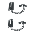Kedjedörrvakt med lås - 2-pack kedjelåsdörrvakt, robust och rost-