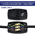 Miniatyrbilde 3 av 5: 2 stk polypropylen koblingsboks 13A 250V vanntett tilkobling B