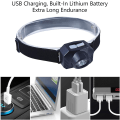 Miniatyrbillede 4 af 5: Genopladelig pandelampe, LED pandelampe, USB pandelampe, genopladelig