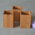 Miniatyrbillede 4 af 4: Bambus træ skrivebord pen blyant holder stativ multi-purpose brug blyant kop pot skrivebord arrangør
