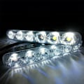 Miniatyrbilde 4 av 5: 2 LED DRL-lys for bil, kjørelys, blinklys, tåkelys