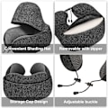 Miniatyrbillede 4 af 5: Rejsepude, Memory Foam Rejsepude, Hætte Rejsepude, C