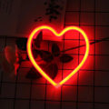 Pikkukuva 1 / 5: Red Heart Neon-kyltti, LED-neonvalo paristoilla tai USB-virralla C