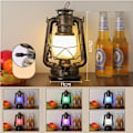 Pikkukuva 1 / 4: 2 kpl Vintage Garden Lantern, ulkovalaistus LED-lyhty Warm white + color