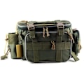 Miniatyrbillede 1 af 5: Fiskegrejstaske (Army Green) Fiskegrej Opbevaringspose Organizer Taljepose Messenger Taske Håndtaske