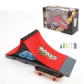 Miniatyrbillede 1 af 5: Neon Mega Park Skateboard 1-delt Creator Tilpasselig Glødende Rampe med To Nøgler, Legetøj til Børn U