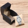 Miniatyrbillede 5 af 5: Firkantet Ur Opbevaringsboks, Kunstlæder, Sort A