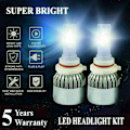 Miniatyrbillede 1 af 5: 1 Par 9005 H10 HB3 COB LED Forlygte Sæt Pærer 1800W 270000