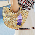 Miniatyrbillede 5 af 5: 3 stk. Tassel Taske Charm Nøglering, Tassel Charm Nøglering, Farverig E