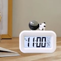 Miniatyrbillede 2 af 4: Højopløselig LCD-vækkeur med baggrundsbelyst display, multifunktion