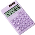 Miniatyrbillede 1 af 5: (Lilla) Mini Solcomputer, Grundlæggende Lommeregner, Simpel Grafisk C