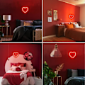 Pikkukuva 3 / 5: Red Heart Neon-kyltti, LED-neonvalo paristoilla tai USB-virralla C
