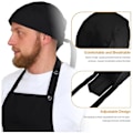 Pikkukuva 3 / 5: 3 kappaletta unisex-kokin hattua, kokin hattua, kokin hattua, säädettävät nauhahatut, kokin hatut miehille,