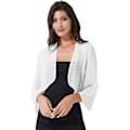 Miniatyrbilde 4 av 4: Kvinners Sjal Bryllup Aften Chiffon Cape Seremoni Cocktail Kort A