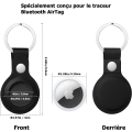 Miniatyrbillede 2 af 5: 2 stk. - Nøglering Kompatibel med Airtag, Airtag Nøglering, Bærbar og Vaskbar Anti-Ridse Beskyttelsesetui til Apple AirT C