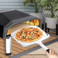 Miniatyrbillede 3 af 5: 12 tommer pizzaskovl, anodiseret aluminium perforeret pizzaskovl, 26\"